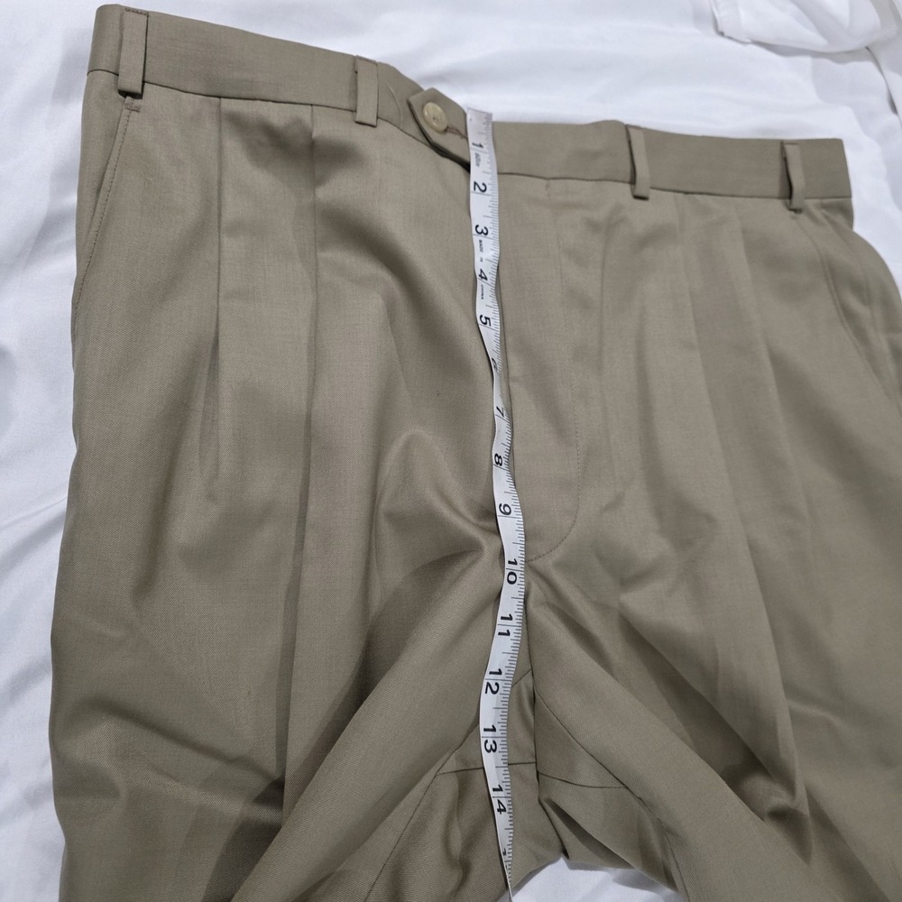 Lauren Ralph Lauren Mens 120S And Cashmere Dress Pants Size 36 Pleated‎ Business - Picture 4 of 8